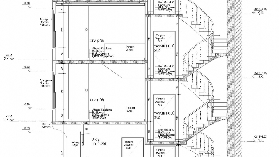 Beyoğlu Kagir Otel Restorasyon Projesi