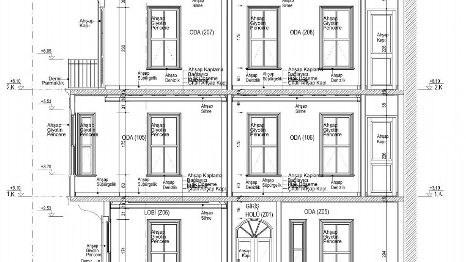 Beyoğlu Kagir Otel Restorasyon Projesi